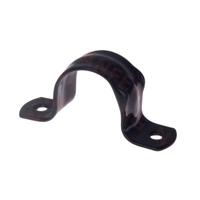 Brackets per il montaggio a parete di tubi in acciaio inossidabile rivestiti in polvere nera per OEM