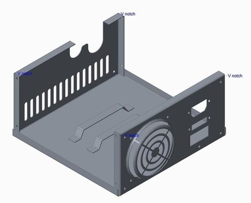 Legno di alluminio verniciato metallo in polvere di argento rivestimento di fabbricazione parte logo personalizzato
