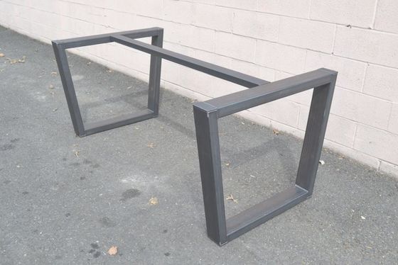 Piede di mobili in acciaio inossidabile piattaforma di stile quadrato base da tavolo per mobili personalizzati