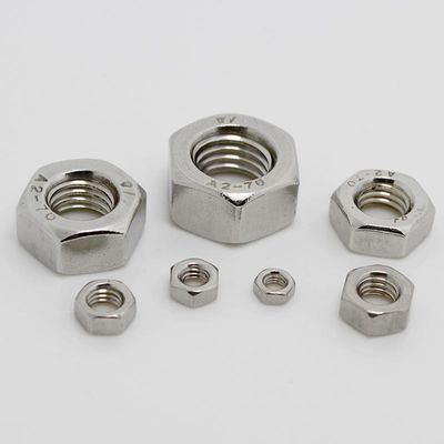Acciaio inossidabile di carbonio 304 316 DIN934 ASTM 18.2.2 Noccioline a marmellata di stampo esessuale con finitura in zinco