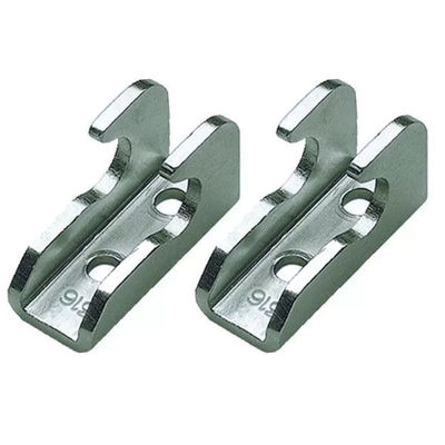 Parti metalliche di lamiera galvanizzata personalizzate tagliate e piegate con laser tramite processo di punzonatura con stampo