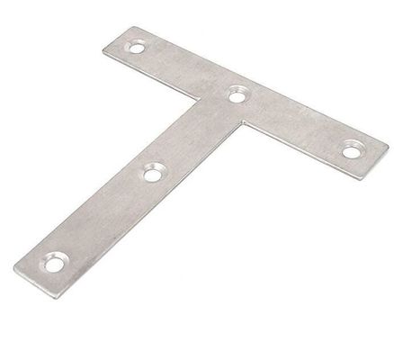 Flat T-Shaped Corner Brace Repair Plate 45*160*140mm Connector per costruzioni in legno multiuso