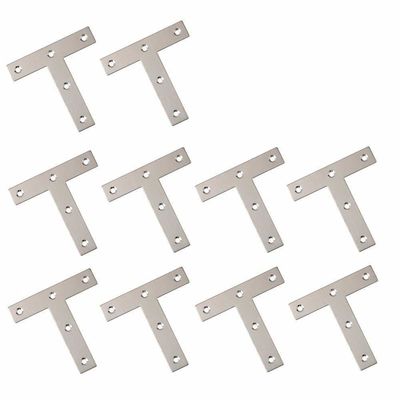 Flat T-Shaped Corner Brace Repair Plate 45*160*140mm Connector per costruzioni in legno multiuso