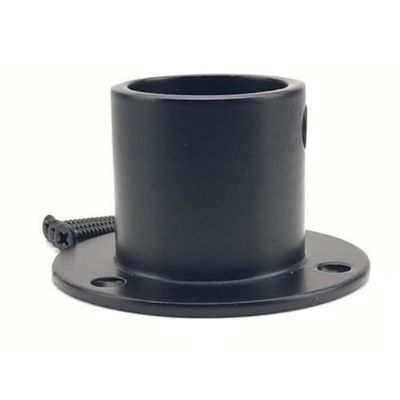Fabbricazione di lampadari esterni rivestiti di nero con materiale in acciaio e base di palo di montaggio sul molo