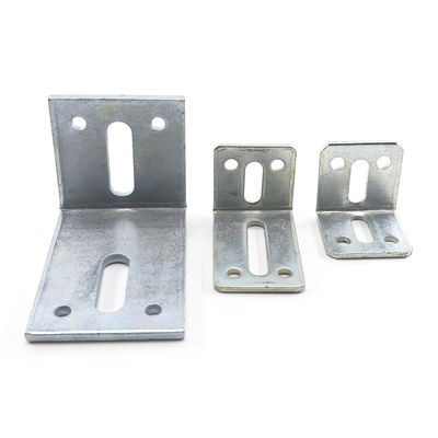 Bracket per angolo piatto galvanizzato per macchine da costruzione non standard
