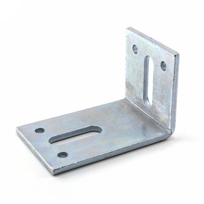 Bracket per angolo piatto galvanizzato per macchine da costruzione non standard