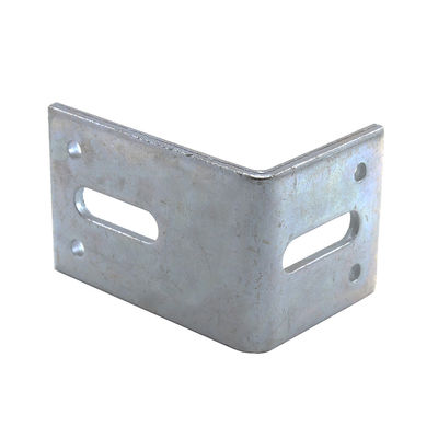 Bracket per angolo piatto galvanizzato per macchine da costruzione non standard