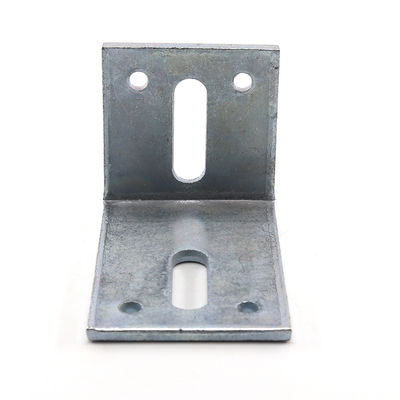 Bracket per angolo piatto galvanizzato per macchine da costruzione non standard