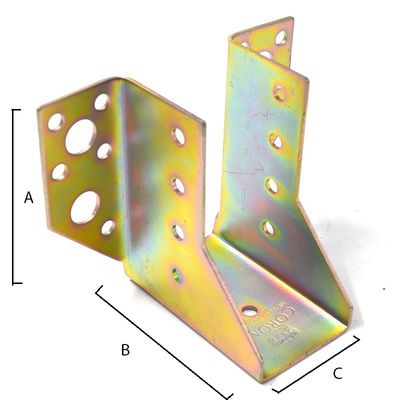 Struttura triangolare di bracciale connettore in legno per la connessione di appendiabiti di giunzione personalizzata