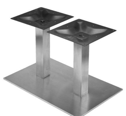 Gambe di tavolo in metallo personalizzate progettate con struttura di supporto triangolare non standard