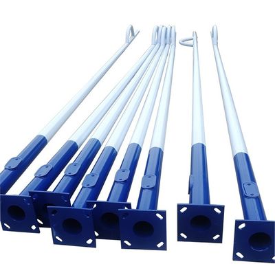 6M 8M 12M tubo di acciaio galvanizzato rotondo piegatore singolo doppio braccio palo di luce stradale esterno