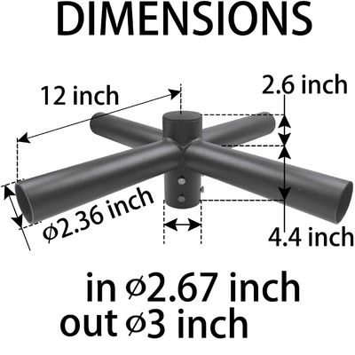 Bracket a lato singolo, bracket a polo leggero, bracket a braccio quadrato, bracket a 3 "spoke, adattatore a tenone, spessore 3-10 mm