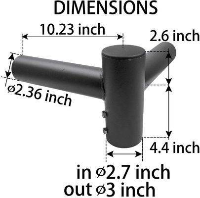 3-10mm Spessore 90D Montare bracket Slipfitter Trunion Tenon per 2 braccio di palo rotondo leggero