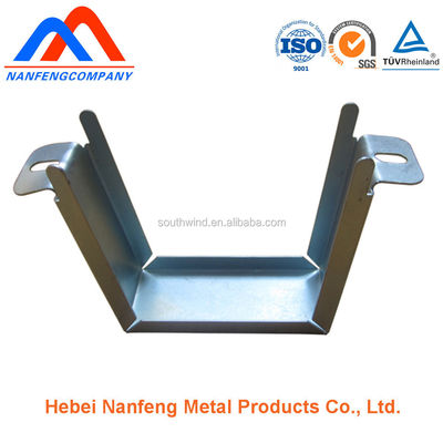 Bracket in forma di U in acciaio inossidabile galvanizzato per hardware ad alta precisione personalizzato