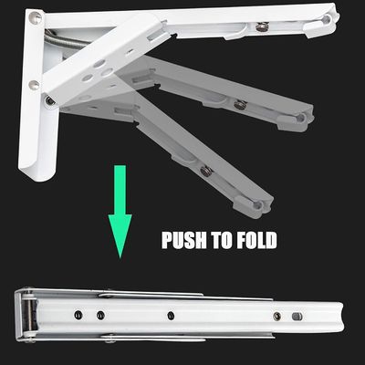 12" supporto di scaffale pieghevole a molla per il montaggio a parete nell'industria 1,5-2 mm di spessore