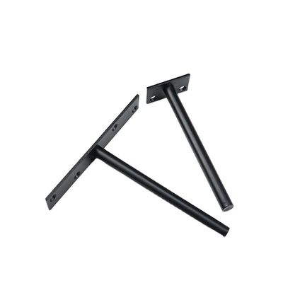 Modello di supporto per scaffali in legno nero con supporto e struttura a lato singolo personalizzati