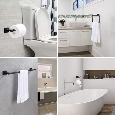 Possessori di asciugamani Set di attrezzature per il bagno 4 pezzi Spessore 2-5 mm Certificato ISO9001 2015