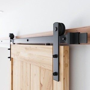 Colorato su misura 6.6 FT Heavy Duty Sturdy Sliding Barn Door Hardware Kit per l'industria