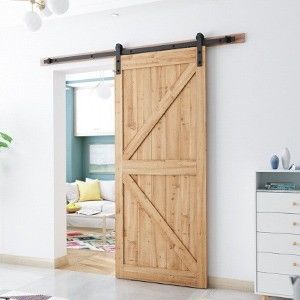 Colorato su misura 6.6 FT Heavy Duty Sturdy Sliding Barn Door Hardware Kit per l'industria