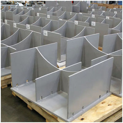 Leggio di alluminio piegatura saldatura foratura CNC piastra di alluminio taglio laser processo personalizzato