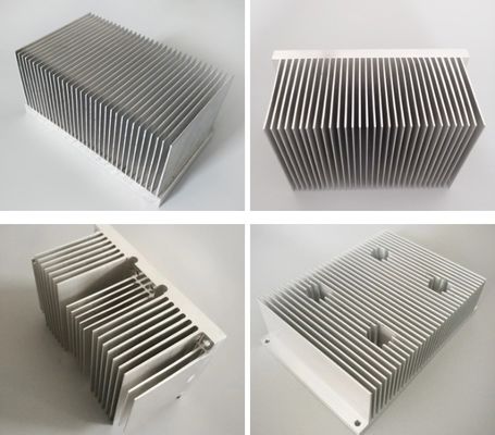 0.4-3mm Spessore Profilo di dissipatore di calore in alluminio per disegno di spatola personalizzato in qualsiasi colore