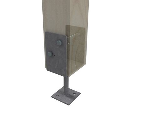 Base di poste metalliche rivestite in polvere per la costruzione di pavimenti compositi in alluminio lucidato