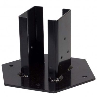 Perforazione di supporti base personalizzati per pilastri di legno in acciaio inossidabile in ferro galvanizzato