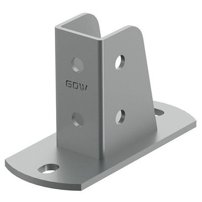 Perforazione di supporti base personalizzati per pilastri di legno in acciaio inossidabile in ferro galvanizzato
