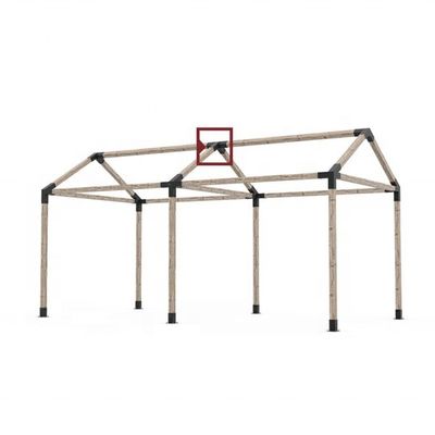 Acciaio personalizzato 3 Ways 4 Ways supporti per i pali del pavimento Processo di stampaggio Spessore 1mm-12mm