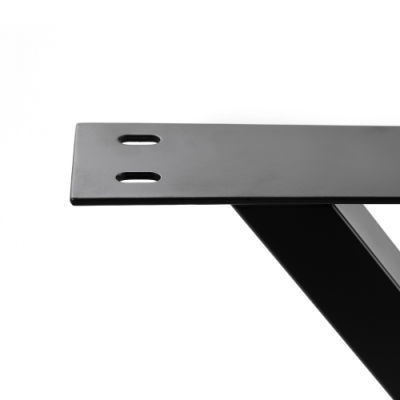 Gambe da tavolo in metallo in stile quadrato nero per scrivania per ufficio personalizzata