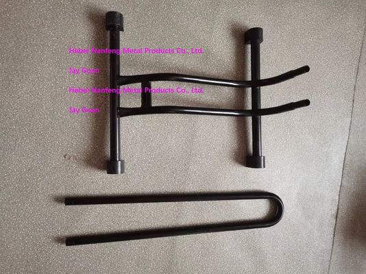 Sosta per biciclette a terra a risparmio di spazio con portabiciclette nera per garage Certificato ISO9001 2015