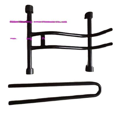 Sosta per biciclette a terra a risparmio di spazio con portabiciclette nera per garage Certificato ISO9001 2015