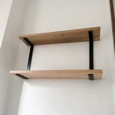 Spessore personalizzato di parete montata bracket scaffale a basso prezzo con materiale in acciaio