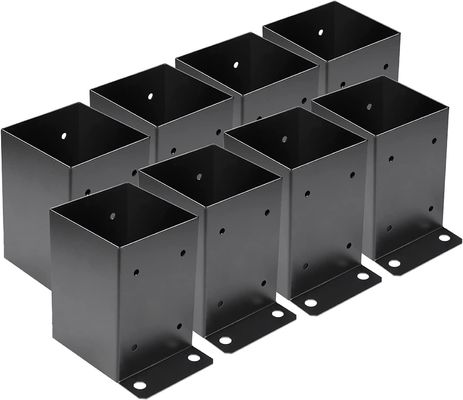 Strumento di copertura di base di metallo con supporto di potenza Disegno personalizzato Processo di piegatura Custom Black Coated