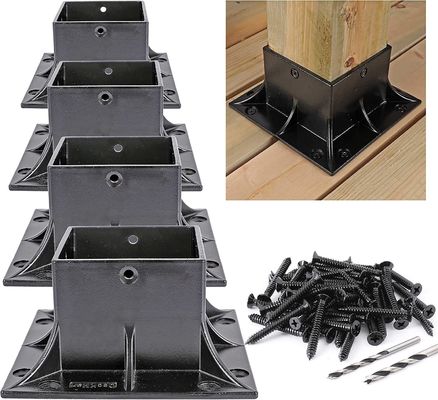 Strumento di copertura di base di metallo con supporto di potenza Disegno personalizzato Processo di piegatura Custom Black Coated