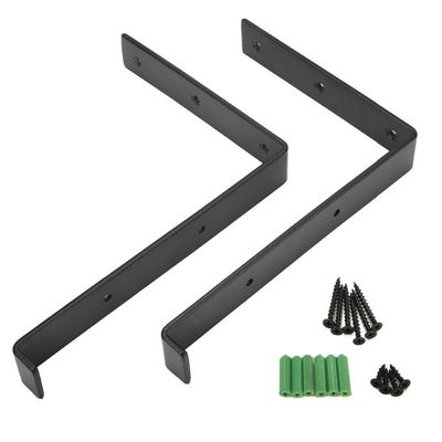 Ampiamente utilizzato supporto per mobili in acciaio al carbonio nero rivestito in polvere su misura per scaffali galleggianti