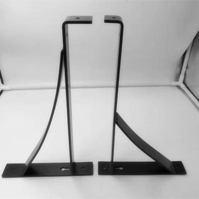 Ampiamente utilizzato supporto per mobili in acciaio al carbonio nero rivestito in polvere su misura per scaffali galleggianti