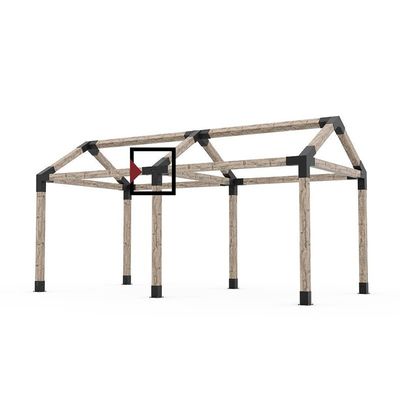 Sostanze pergola resistenti non standard personalizzate facilmente assemblate 4x4 con ISO9001 2008