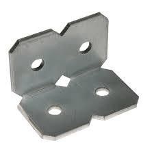 Brackets di panca in alluminio con finitura anodizzata e disegno a forma di L personalizzato in qualsiasi colore