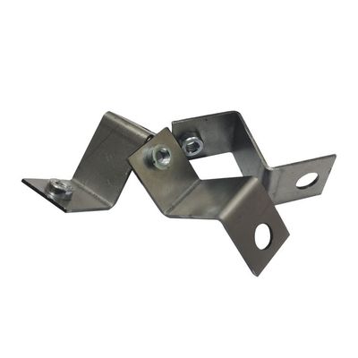0.4-3 mm Spessore supporto per angolo di stampo in acciaio galvanizzato personalizzato per il montaggio fisso
