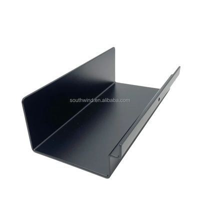 Struttura a lato singolo supporto metallico personalizzato con acciaio inossidabile rivestito in polvere nera