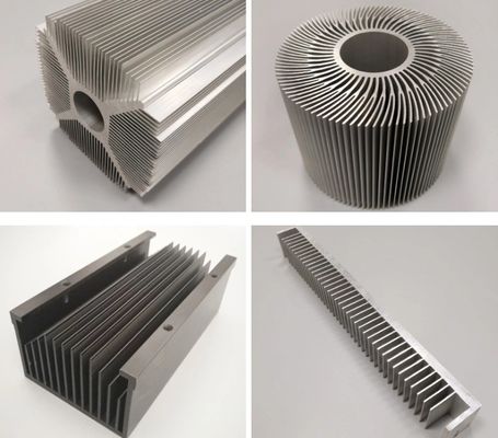 Parti metalliche per radiatori CNC in alluminio per applicazioni industriali