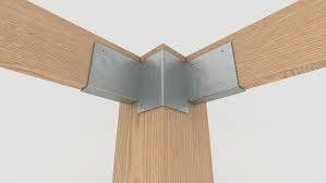 Bracket per gambe di legno personalizzati in acciaio e acciaio inossidabile con linea di stampa automatica