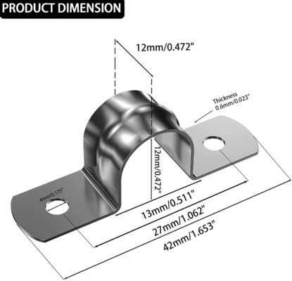 Acciaio inossidabile Custom Metal Buckle Tubo d'acqua Buckle Power Rivestito e duraturo
