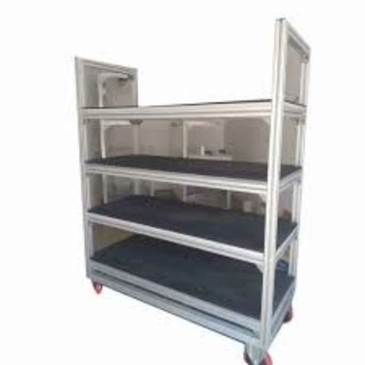 Rack per magazzino senza bulloni in alluminio a colori personalizzati per stoccaggio organizzato