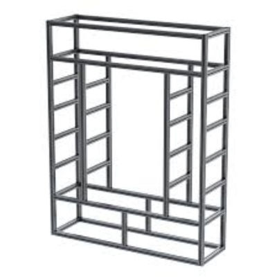 Rack per magazzino senza bulloni in alluminio a colori personalizzati per stoccaggio organizzato